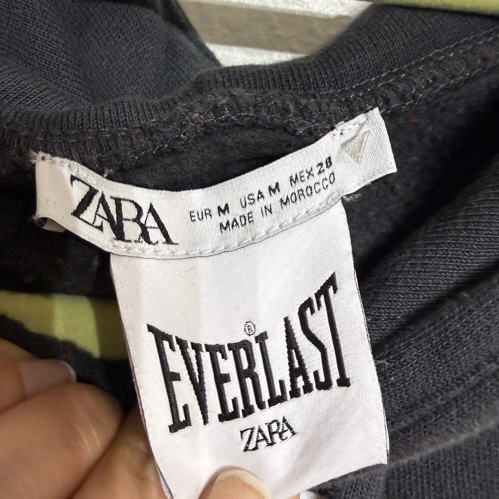 Zara x Everlast Colorblock Graphic Hoodie Pullover Sz M - Picture 7 of 14